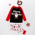 thumbnail image 2 of Conjunto de pijamas familiares a juego de Navidad 2021, pijamas para adultos y niños con costura de Papá Noel, mono de bebé, ropa familiar a juego, 2 of 5