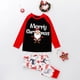thumbnail image 2 of Conjunto de pijamas familiares a juego de Navidad 2021, pijamas para adultos y niños con costura de Papá Noel, mono de bebé, ropa familiar a juego, 2 of 5