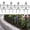 Black, variant on Bxaolu Garden Edging Fence (4 Pack) Plastic Flower Bed Edging Panels for Lawn Landscape Barrier, Patio Yard Pathway Tree Rings, Outdoor Decor Border with Elegant Small Fence Style