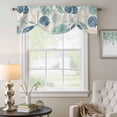 thumbnail image 6 of Summer Marine Life Tie Up Valances Curtain, Adjustable Kitchen Graffiti Blue Corals Shell Conch Sea Starfish Linen Valances for Windows Decor, Rod Pocket Short Curtains for Bedroom/Bathroom 42"x18", 6 of 9