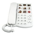 thumbnail image 2 of Teléfono con cable para mayores, teléfono fijo con botones grandes y timbre de volumen ajustable para residencias de ancianos, abuelos y, 2 of 8