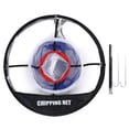thumbnail image 3 of HURRISE Black Nylon Mesh Folding Golf Chipping Net Balls Collector Bracket Bag Training Accessory,Golf Ball Net, 3 of 8
