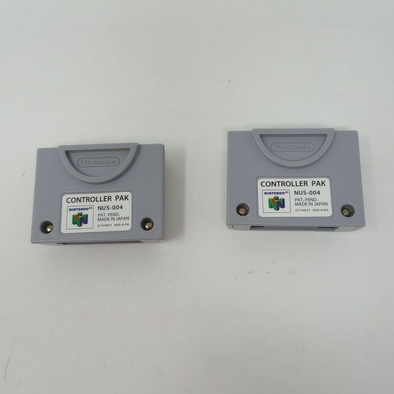 Set of 2】N64 Controller pak pack NUS-004 OEM Official Set of 2】N64 Controller pak pack NUS-004 OEM Official