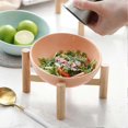 thumbnail image 4 of Salad Bowl Ceramic Snacks Candy Bowl Pet Bowl Dog Bowl White 300ml, 4 of 5