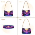 thumbnail image 7 of FORMRS Womens Shoulder Bag with Chain Strap Clutch Purse Cute Tote Handbag, Purple Neon Road, 7 of 7