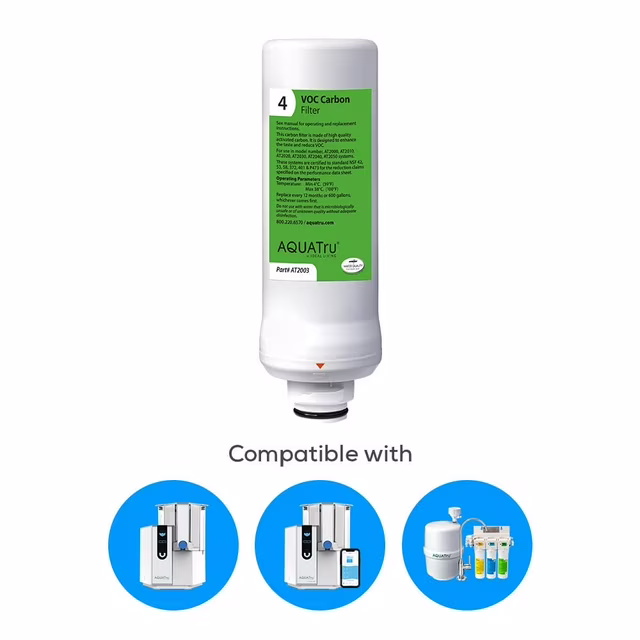 AquaTru Replacement Stage 4 VOC Carbon Filter