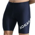 thumbnail image 2 of guisaled Men Swim Jammer Athletic Training Endurance Swimsuit Competitive Racing Compression Swimwear Quick Dry Square Leg Swim Trunks, 2 of 4