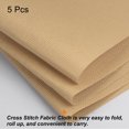 thumbnail image 3 of Uxcell 14 Count Cross Stitch Cloth 12 by 20 Inch Classic Reserve Fabric, Dark Khaki 5 Pack, 3 of 6