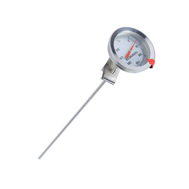 Stainless Steel Dial , 12inch Stainless Steel Food Probe with Clip, Meat Cooking Candy Deep Fry