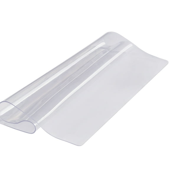 KFFKFF 12" x 12" Tablecloth, Transparent Desk Cover, 1.5 mm Thicknesses PVC Table Protector, Water-Resistant Cover for Desks, Coffee & Dining Tables