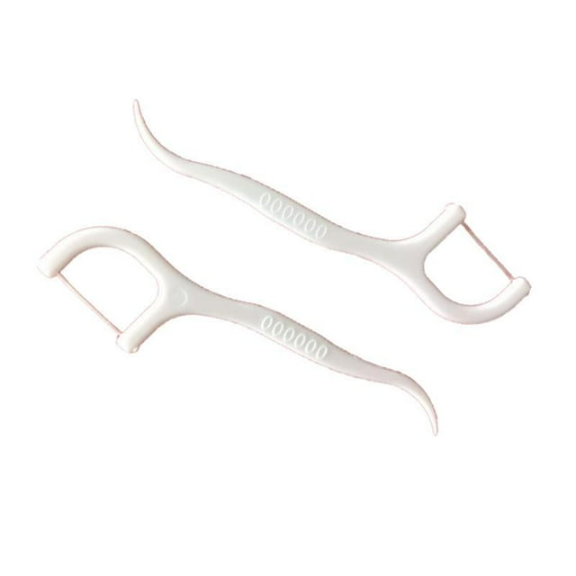 1000 piezas Palillos de hilo dental NQ 2 EN 1 Limpieza de dientes para limpieza interdental