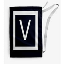 Simply Daisy Modern Monogram 18 x 29 inch V Laundry Bag