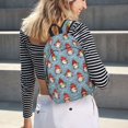 thumbnail image 5 of Vsdgher Snowflake Christmas gnome Print Canvas Backpack Travel Rucksack Unisex Knapsack 15.7/17.7Inch Laptop Backpack for Work,College-Small, 5 of 5
