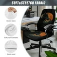 thumbnail image 6 of HELLHERO Sunset Wolf Print Computer Office Chiar Cover Protective, Stretch Office Chair Cushion Backrest Cover for Rotating, Durable Desk Slipcover Size S, 6 of 7