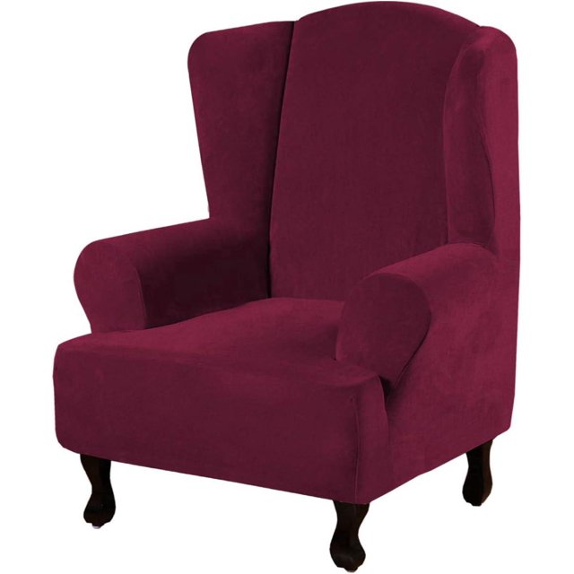 Funda para sillón orejero Tu Un Terciopelo de felpa Antideslizante 1 pieza
