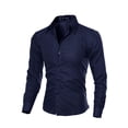 thumbnail image 3 of JUNTEX Fashion Men's Luxury Casual Shirts Slim Fit Dress Shirts Long Sleeve Button Tops, 3 of 3