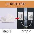 thumbnail image 2 of Paquete de 3 Seguridad para Ventanas para Niños, Adhesivo para Cerradura de Puerta de Refrigerador, Cable Limitador de Apertura, Bloque de Ventana de Seguridad para Niños con 3 Llaves para Lavad, 2 of 5