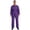 Purple, variant on Men's Wear Resistant Coveralls Trun-Down Collar Button Up Work Overalls Workshop Uniforms Black S