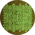 thumbnail image 1 of Ahgly Company Indoor Round Oriental Green Industrial Area Rugs, 3' Round, 1 of 4
