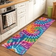 thumbnail image 3 of Colorful Runner Rug 2x6 FT,Non Slip Hallway Rugs,Ethnic Modern Abstract Watercolor Tie-Dye Washable Soft Floor Carpet Throw Runner Carpet Long Rugs for Entryway Kitchen Bedside Sliding Door, 3 of 8