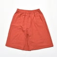 thumbnail image 3 of REALiKUN Womens Lightweight Shorts Casual Baggy Trendy Short Pants Elastic Waist Drawstring Comfy Shorts Orange L, 3 of 5