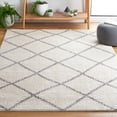 thumbnail image 2 of SAFAVIEH Marrakesh Windsor Diamond Polyester Area Rug, Beige/Grey, 4' x 6', 2 of 8