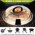 thumbnail image 5 of XKHHLH Round Stainless Steel Basting Cover - BBQ Accessories, Cheese Melting Dome and Steaming Cover, for Camp Chef Flat Top Griddle Grill Cooking Indoor or Outdoor, 5 of 6