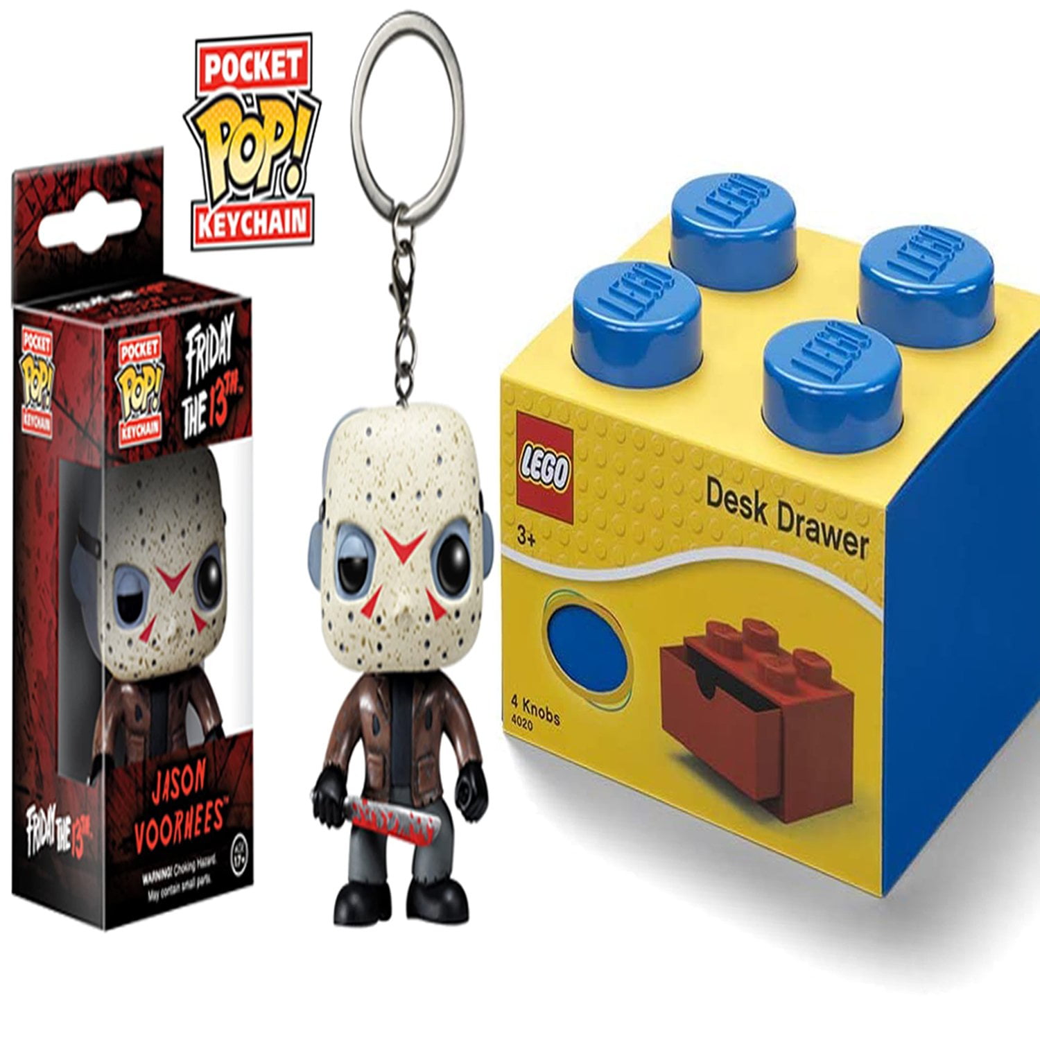 Keychain: Horror - Jason Voorhees Toy Figure+ Desk Drawer 4 knobs ...