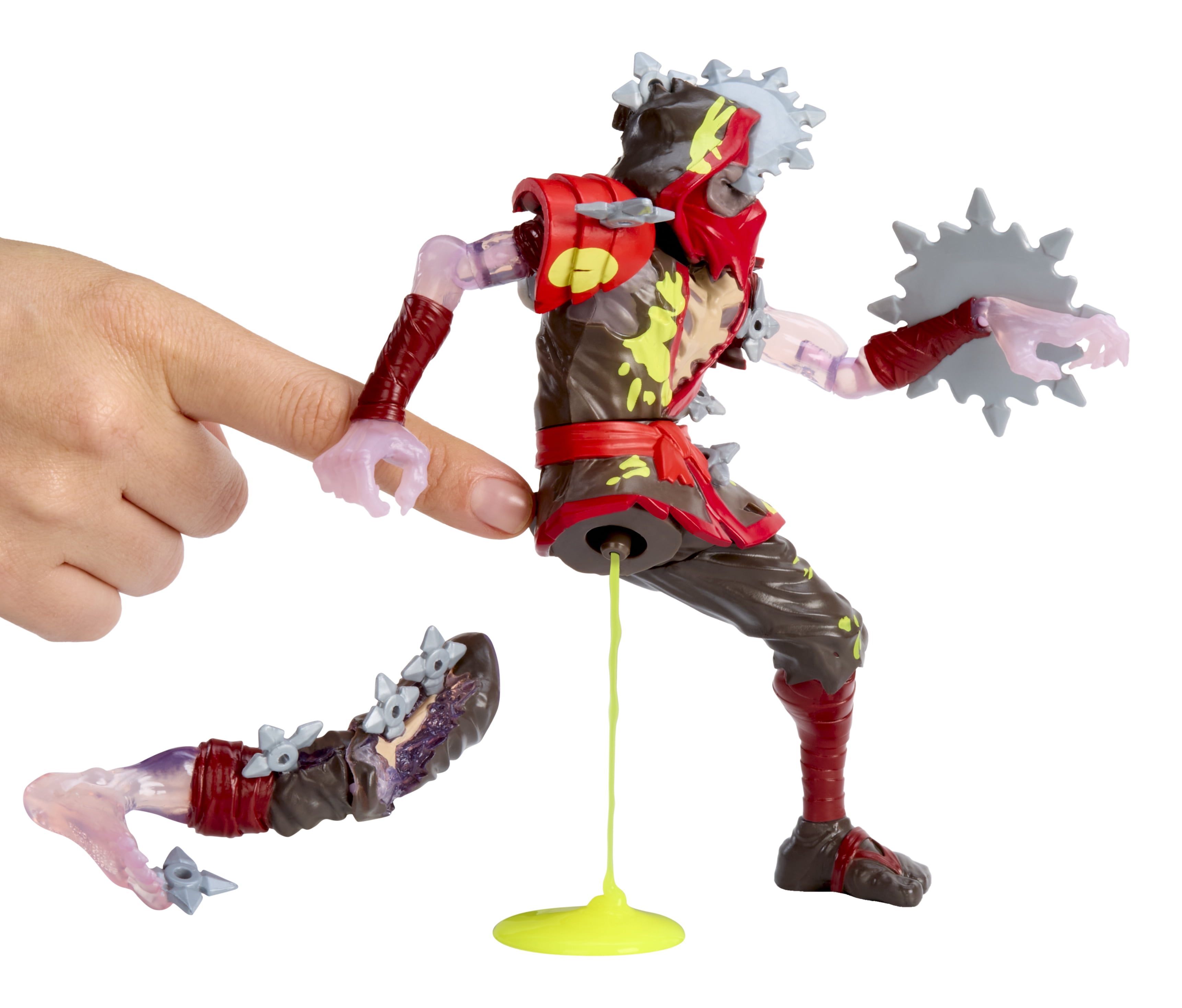 Ninjombie Action Figure - Grave Spin, Ninja Zombie with Slime, Ages 3+