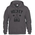 thumbnail image 1 of Chandail à Capuchon de Sport « Father's Day » Hockey Dad (Charcoal, Grand), 1 of 4