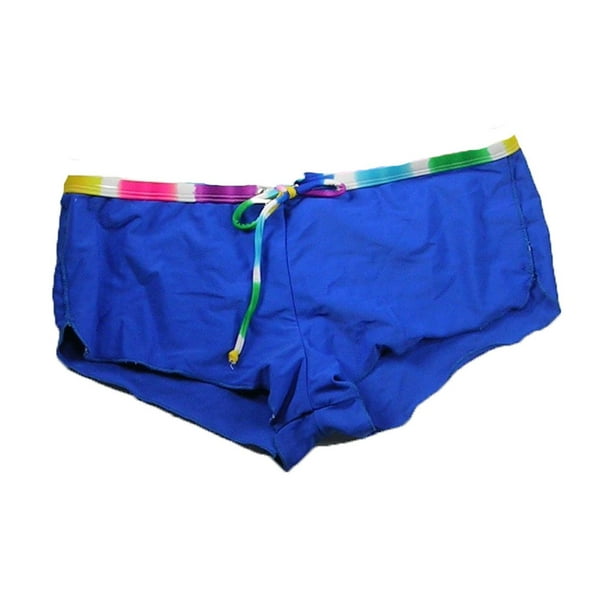 Hobie Eyecatching Women's Blue Bikini Boy Short Swim Bottom