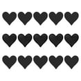 thumbnail image 1 of Parches de hierro en forma de corazón Uxcell, parches bordados negros, 15Pcs 2.8"x2.7", 1 of 6