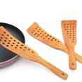 thumbnail image 2 of WHAMVOX 3pcs Wooden Cookware High Temperature Resistance Spade Hole Filter Shovel for Restaurant Kitchen Home, 2 of 8