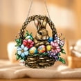 thumbnail image 2 of JJKBVCLO Easter Bunny Hanging Door Sign Acrylic Rabbit Decoration For Home Party Garden, 2 of 6