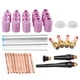 thumbnail image 3 of Consumibles TIG, 46 piezas/juego, serie WP-17/18/26, boquilla de antorcha de soldadura TIG, piezas de antorcha de soldadura creadas magistralmente, 3 of 8