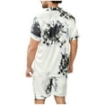 thumbnail image 6 of Dovford Men's 100% Silk Pajamas Set Short Sleeve Fashion Print Sleepwear 2PC Luxury Silk Sleepwear Button-Down PJ Set 2024, 6 of 6