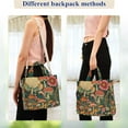 thumbnail image 4 of FORMRS Womens Corduroy Tote Bag Crossbody Shoulder Handbag with Pocket, Floral Mushroom, 4 of 7