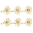thumbnail image 4 of NICEXMAS Dinner Table Decor Cloth Napkin Rings Golden 6Pack 1.97X1.97X1.97in, 4 of 8