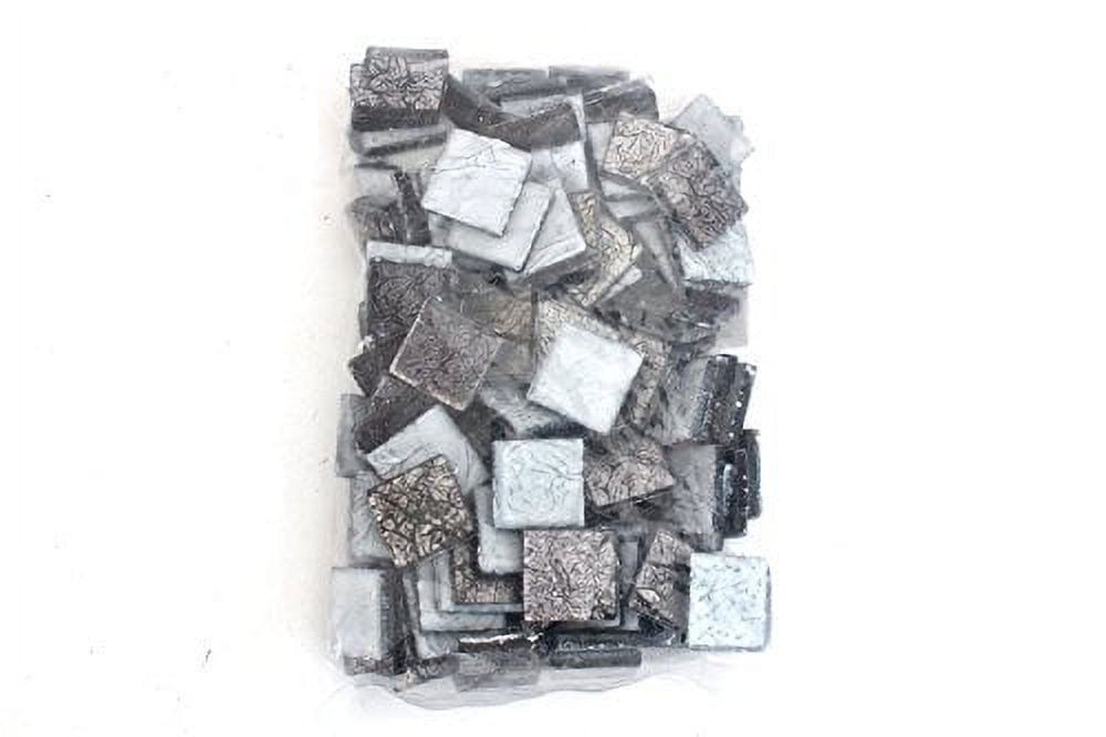 Milltown Merchants Charcoal Foil Mosaic Tile 3/4 Inch (1 lb)