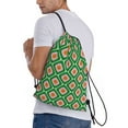 thumbnail image 3 of Kdxio 60s and 70s Style Print Drawstring Backpack Bag,Waterproof Draw String Back Sack, Gym Drawstring Bags Swim Bag For Unisex, 3 of 9