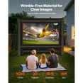 thumbnail image 5 of KFFKFF 18FT Inflatable Movie Screen with Storage Bag, 16:9 Projection Screen for Outdoor Events, Backyard Gatherings, and Home Theater, 5 of 9