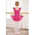 thumbnail image 4 of Arshiner Girls Ruffle Sleeve Ballet Dance Dress Tutu Skirted Leotard, 4 of 9