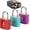 4 packs family sets, variant on 4 TSA Luggage Locks with Key - Black Neon Square for Suitcase Backpack Travel Accessories