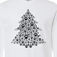 thumbnail image 4 of Inktastic Furry Christmas Tree As Pawprints Long Sleeve T-Shirt, 4 of 5