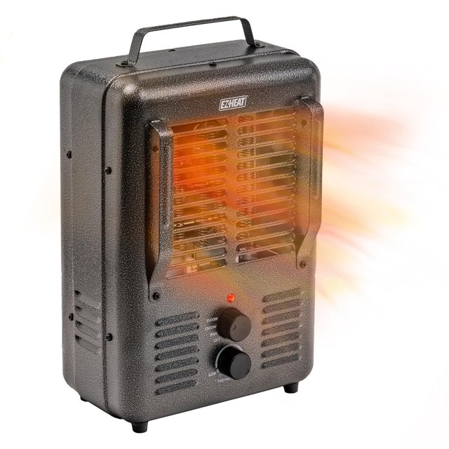 Calentador de espacio utilitario portátil estilo Milkhouse de 1500 W