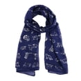 thumbnail image 3 of Womens Cat Printed Chiffon Long Scarf Scarf Lighweight Shawl, 3 of 3