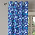 thumbnail image 2 of Ambesonne Winter Grommet Curtain, Snowflakes Xmas Trees, 50" x 72", Violet Blue Pale Blue, 2 of 6
