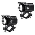 thumbnail image 3 of 2 luces auxiliares de conducción para motocicleta, foco para SUV, barco y coche. Negro, 3 of 9