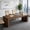 Walnut Brown, variant on 79 Inch Two Person Desk Double Computer Desk Extra Large Workstation Study Writing Table For Home Office Modern Minimalist Office Furniture (Walnut Brown)