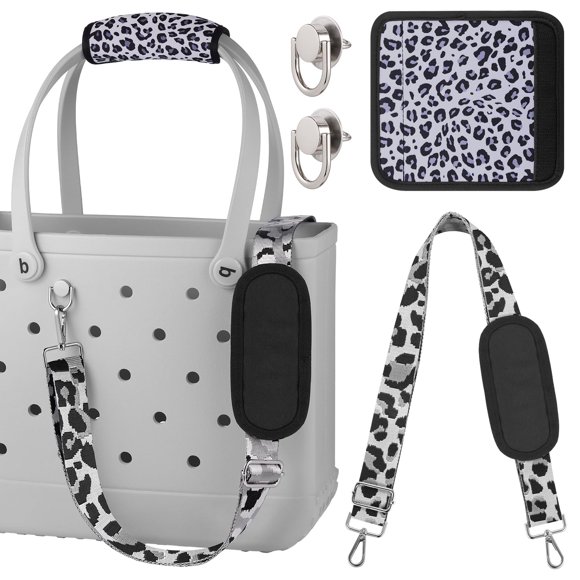 Funda de Correa para Bolsa Bogg OUTXE Ajustable de Cruzada con Estampado de Leopardo